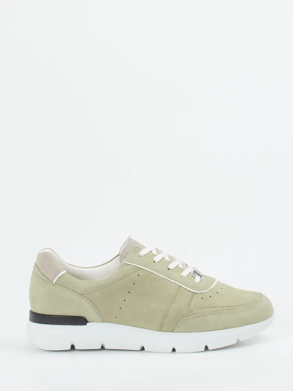 Hassia – Sneaker aus Veloursleder salbeigrün