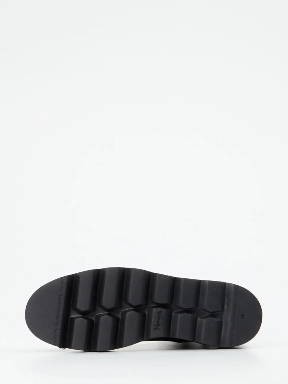 Homers – Plateau-Stiefelette aus Kalbleder schwarz