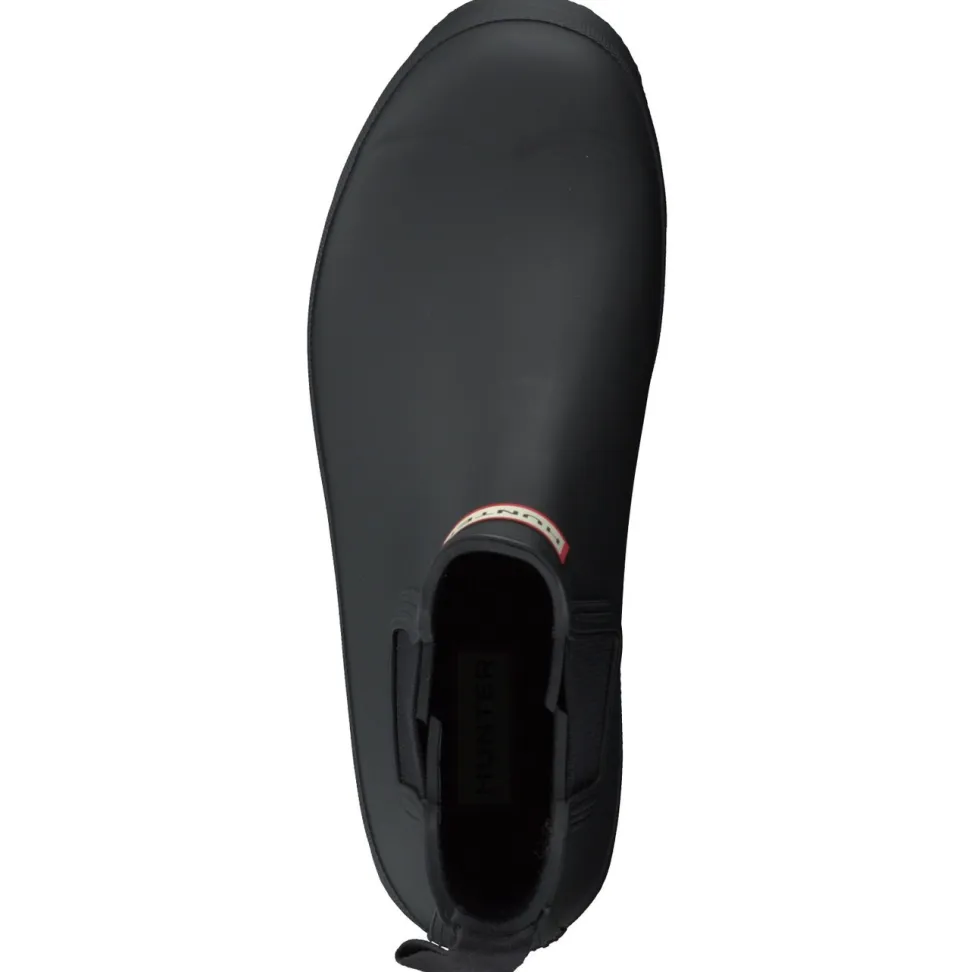 Hunter – Chelsea-Stiefeletten aus Synthetik schwarz