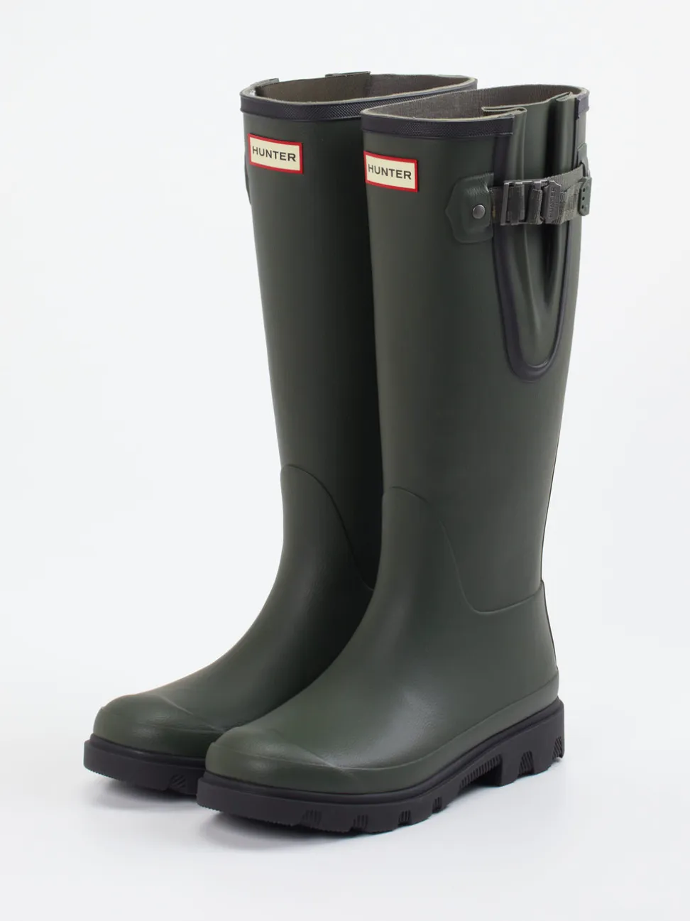 Hunter – Gummistiefel aus Synthetik in Olivgrün