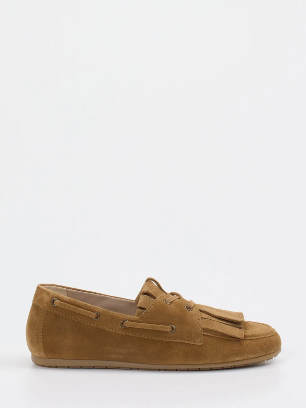 Kennel & Schmenger – Fransen-Loafer aus Veloursleder Cognac