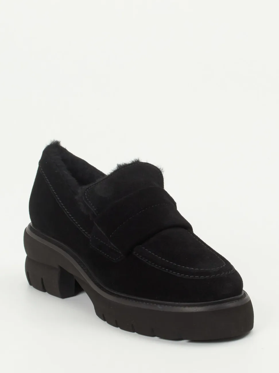 Kennel & Schmenger – Loafer aus Veloursleder Schwarz