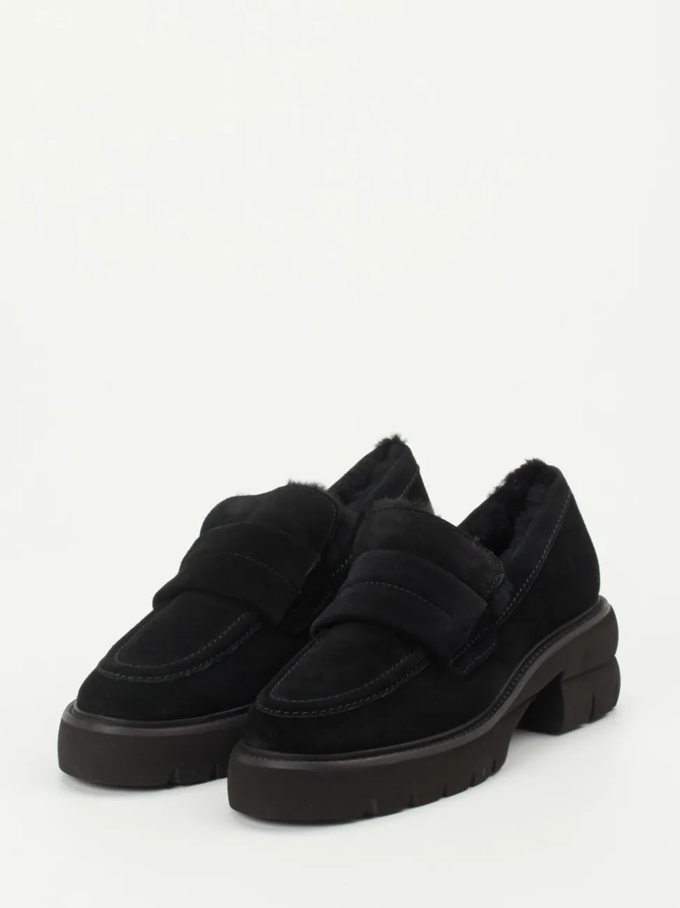 Kennel & Schmenger – Loafer aus Veloursleder Schwarz