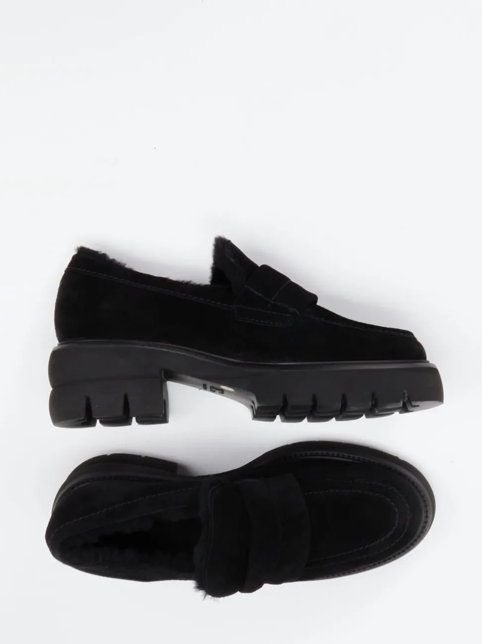 Kennel & Schmenger – Loafer aus Veloursleder Schwarz