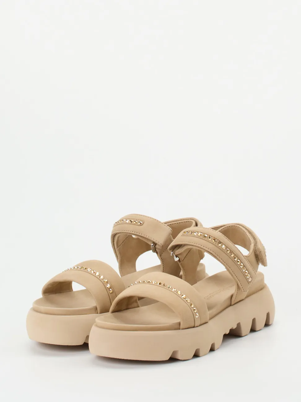 Kennel & Schmenger – Sandalen aus Nubukleder Beige