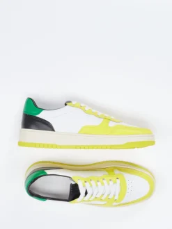 Kennel & Schmenger – Sneaker aus Lammleder zitronengelb