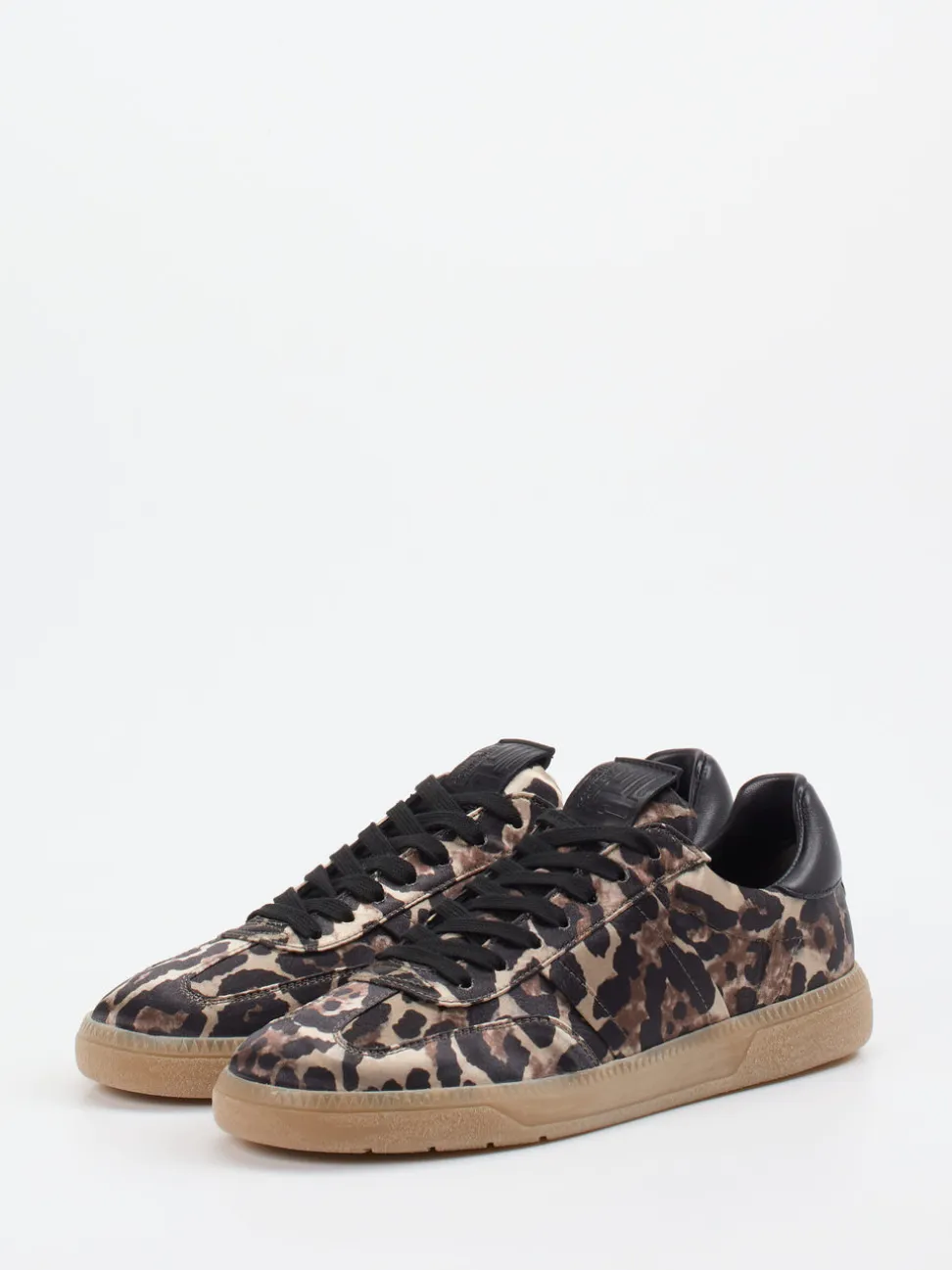 Kennel & Schmenger – Sneaker aus Satin-Textil mit Leoprint