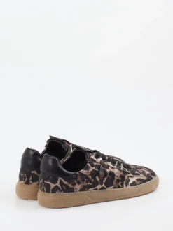 Kennel & Schmenger – Sneaker aus Satin-Textil mit Leoprint