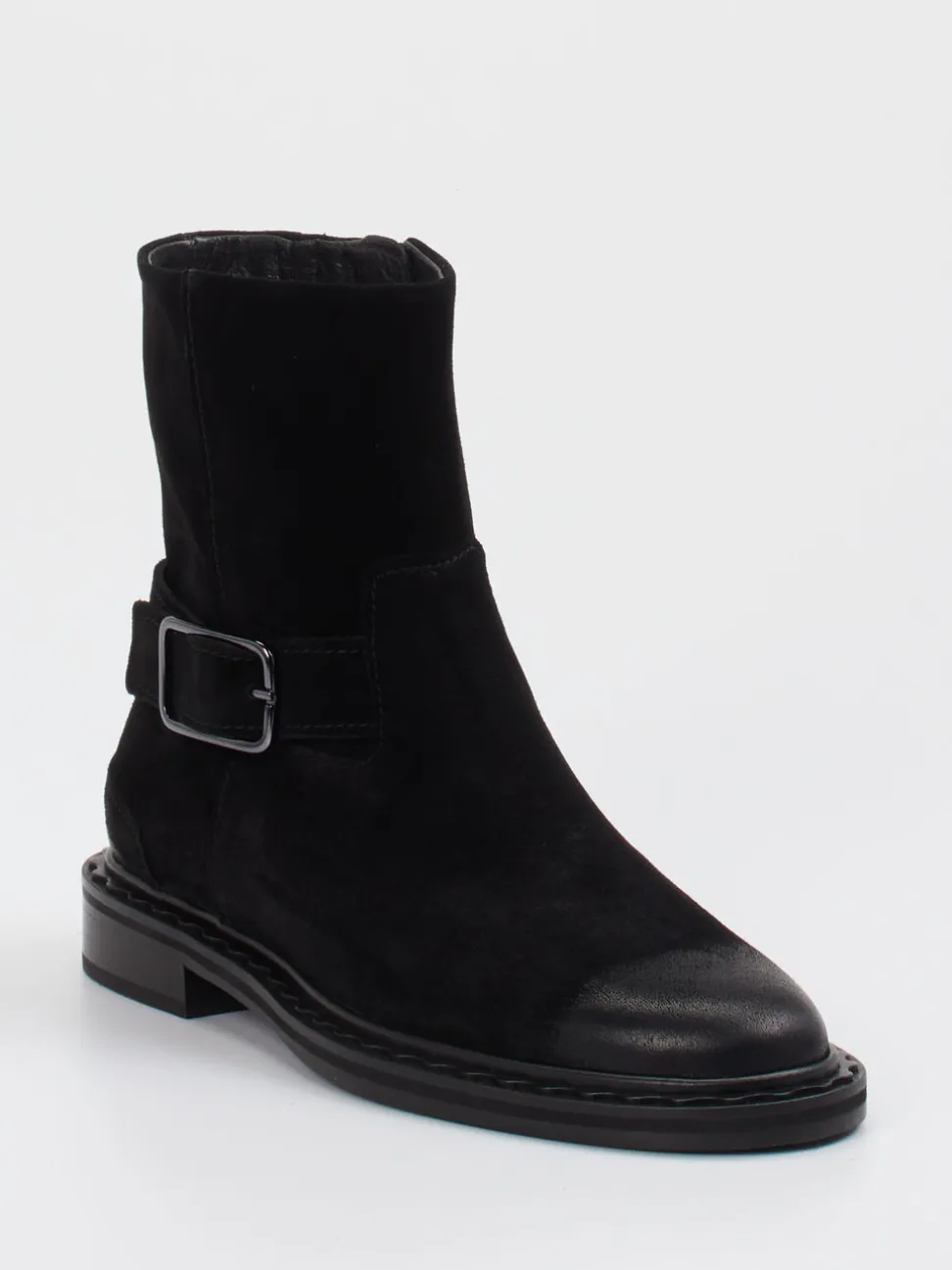 Kennel & Schmenger – Stiefelette aus Veloursleder Schwarz