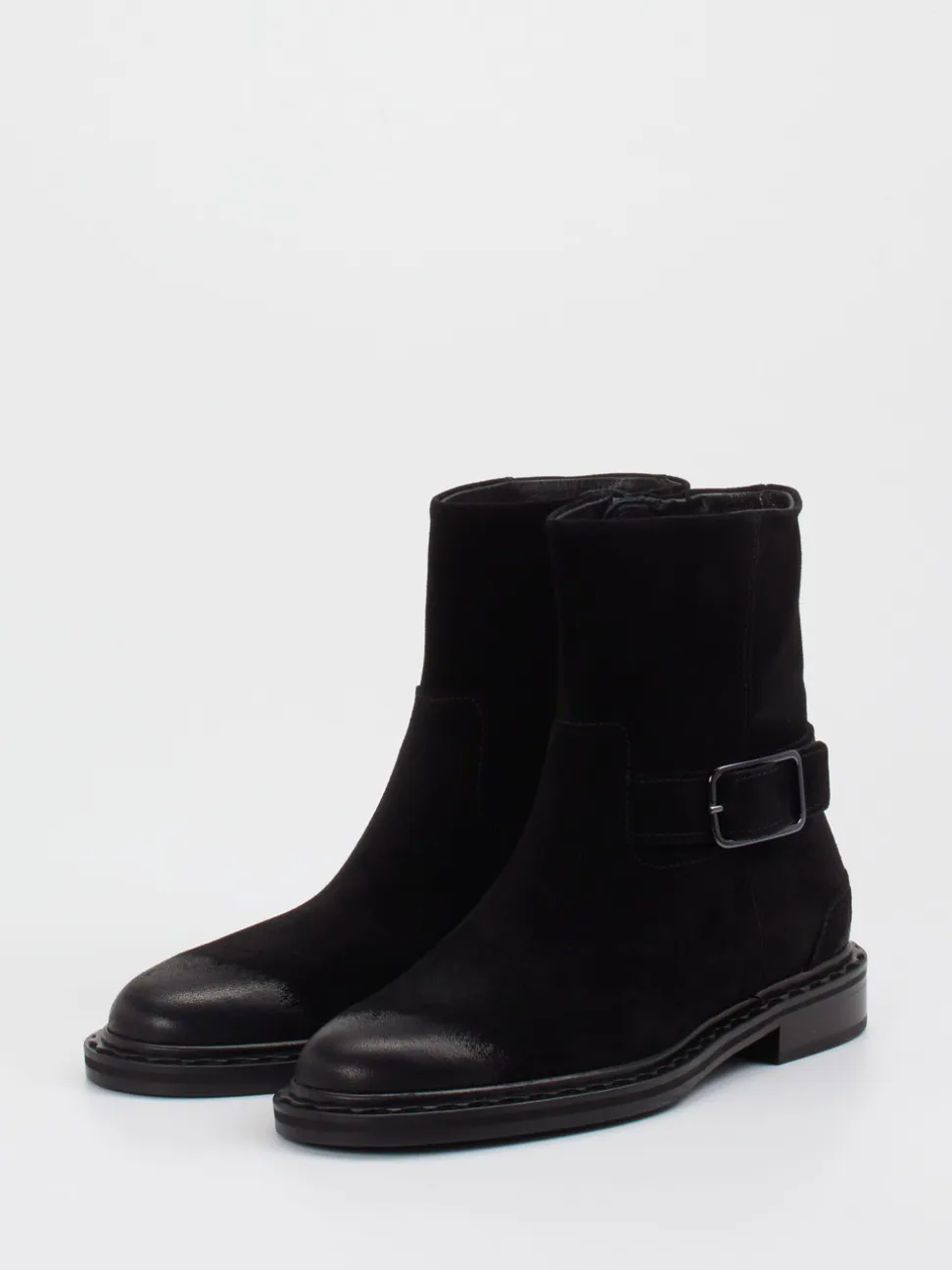 Kennel & Schmenger – Stiefelette aus Veloursleder Schwarz