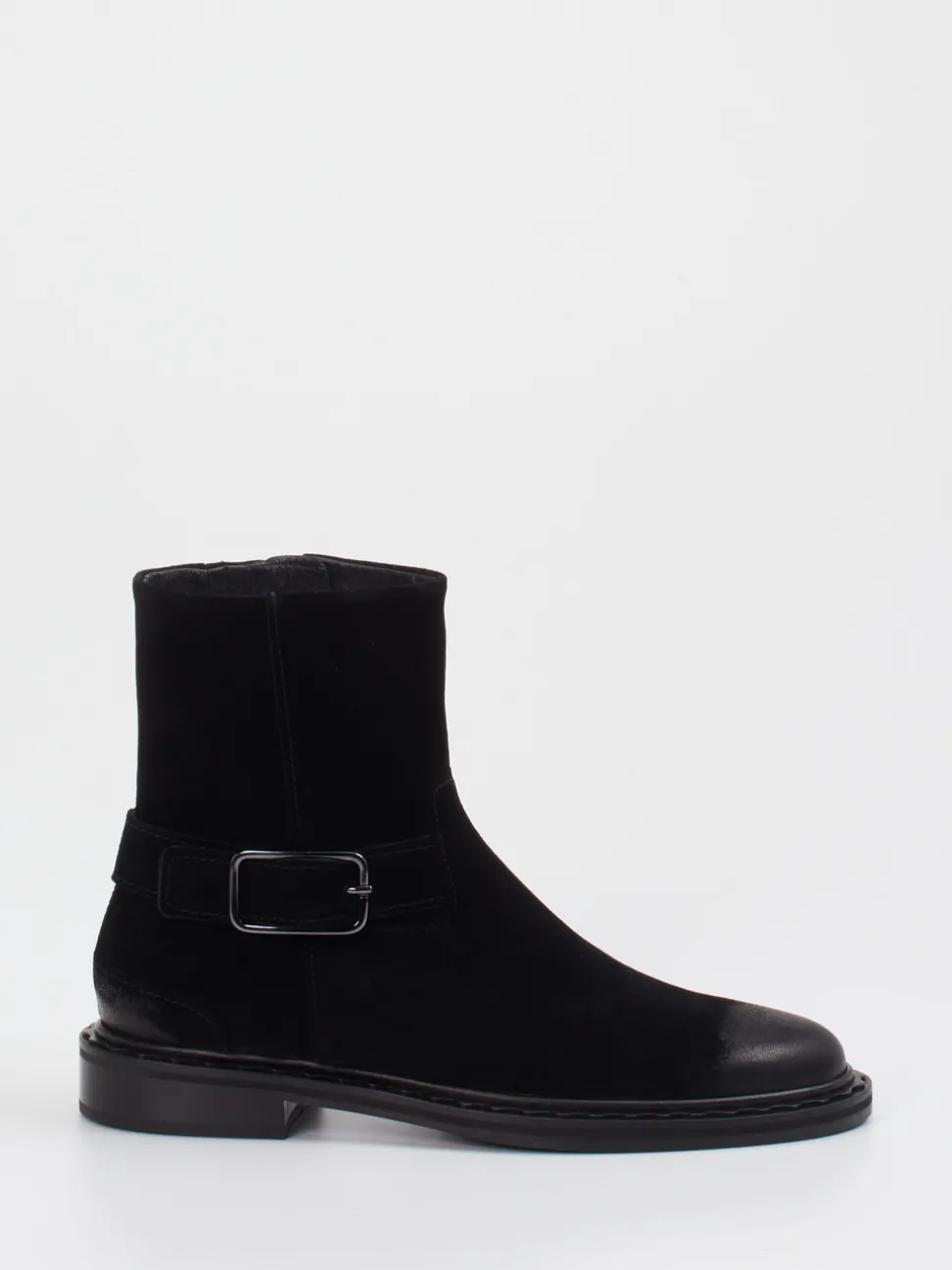 Kennel & Schmenger – Stiefelette aus Veloursleder Schwarz