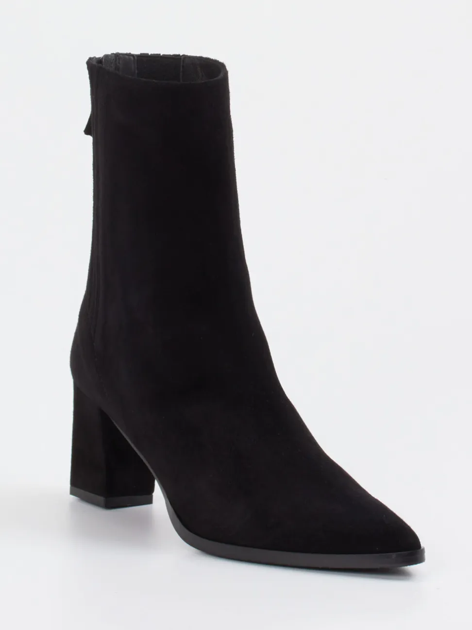 Konstantin Starke – Ankle Boots aus Veloursleder schwarz