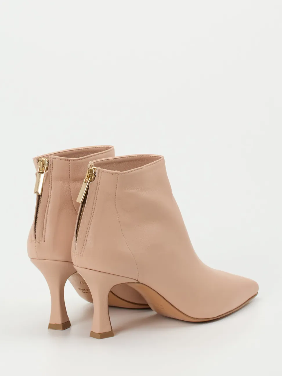 Konstantin Starke – Ankle Boots aus Lammleder Rosébeige