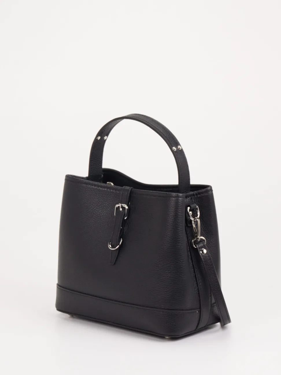 Konstantin Starke – Bucket Bag aus Kalbleder Schwarz