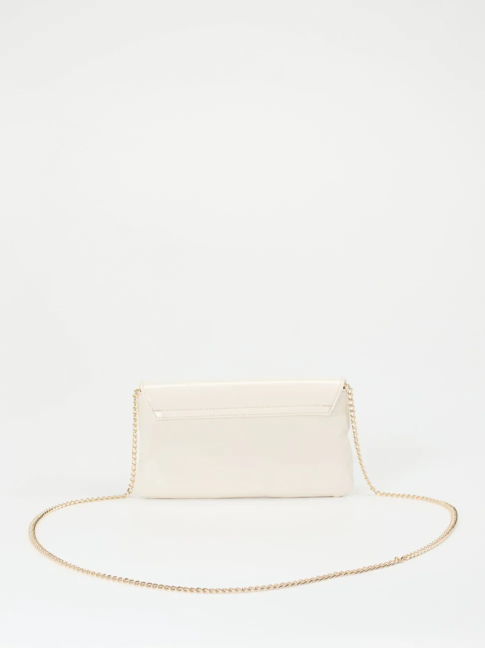 Konstantin Starke – Clutch aus Lackleder Elfenbeinweiß