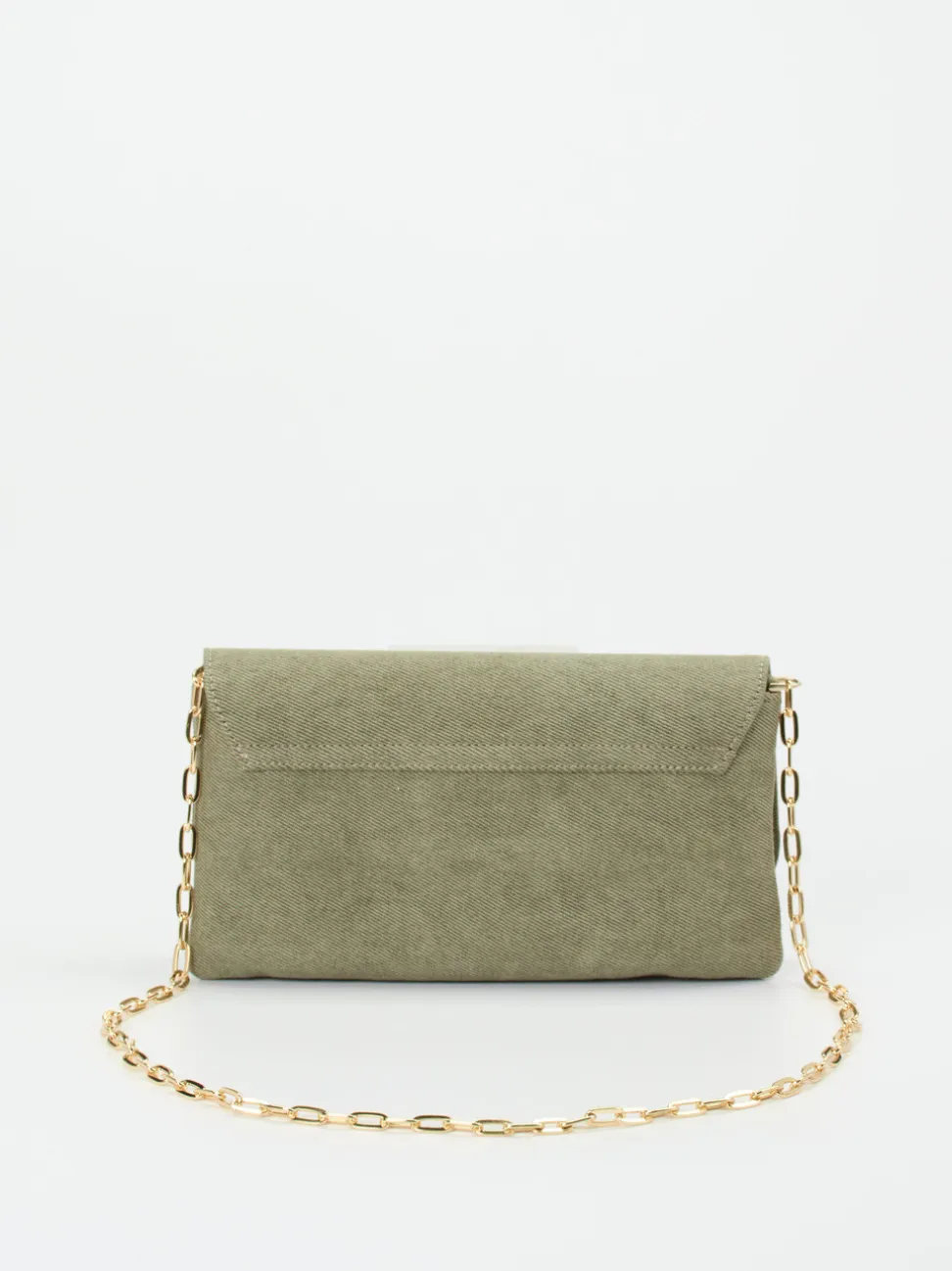 Konstantin Starke – Clutch aus Textil in Salbeigrün