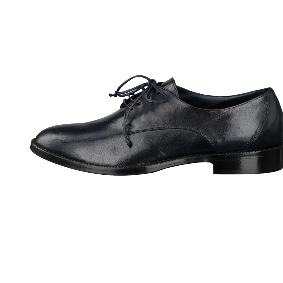 Konstantin Starke – Derby-Schuhe aus Lammleder Dunkelblau