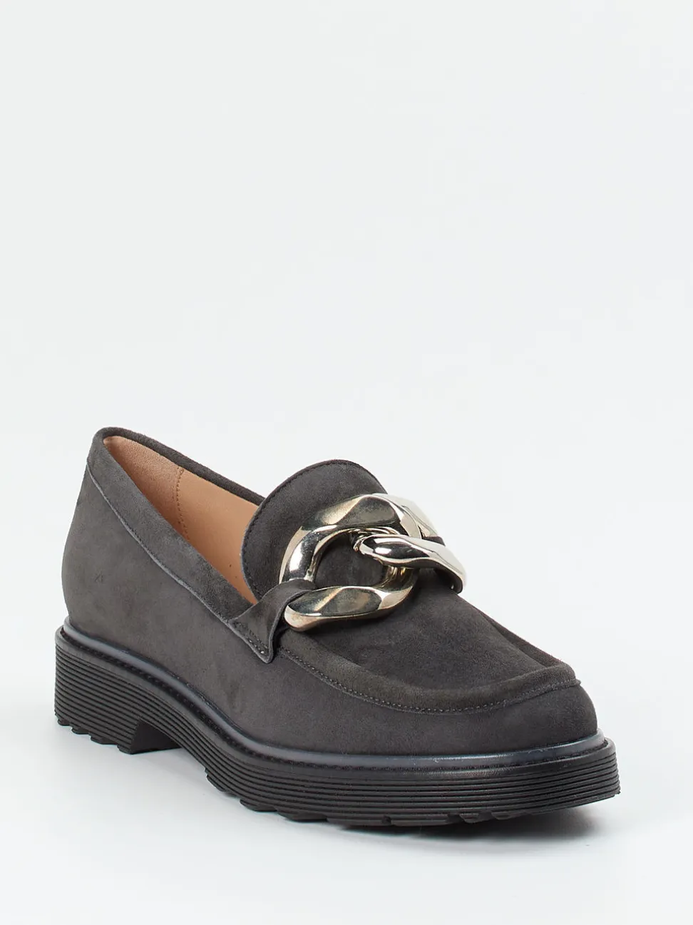 Konstantin Starke – Loafer aus Veloursleder Anthrazit