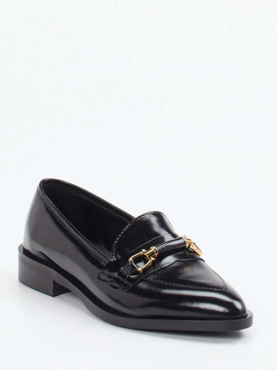 Konstantin Starke – Loafer aus Hochglanzleder schwarz