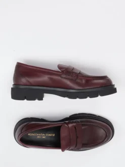 Konstantin Starke – Loafer aus Kalbleder Bordeaux