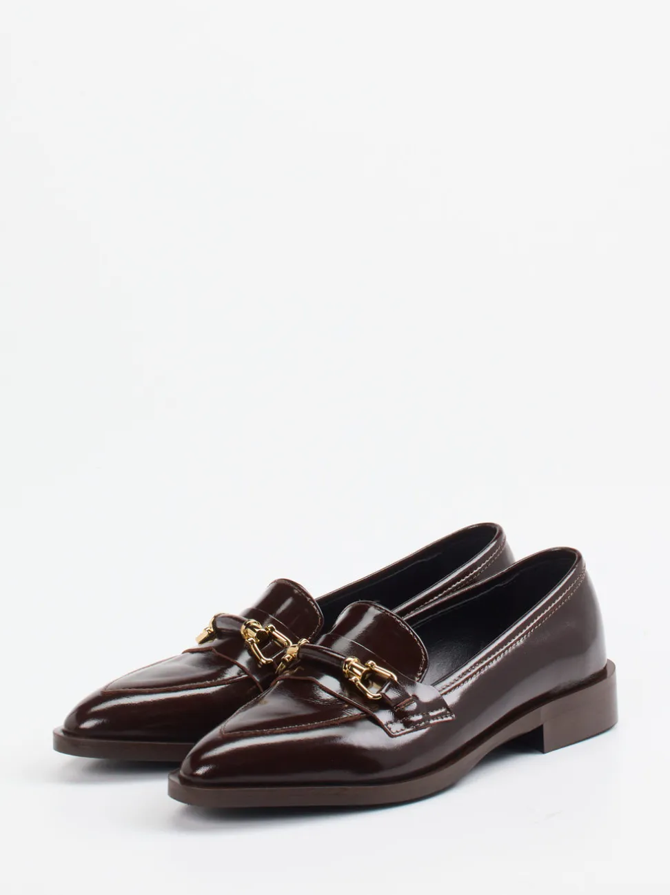 Konstantin Starke – Loafer aus Hochglanzleder Dunkelbraun