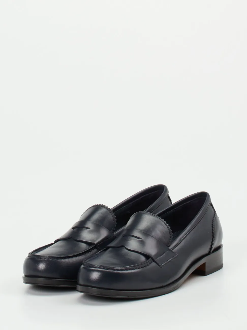 Konstantin Starke – Loafer aus Kalbleder in Dunkelblau
