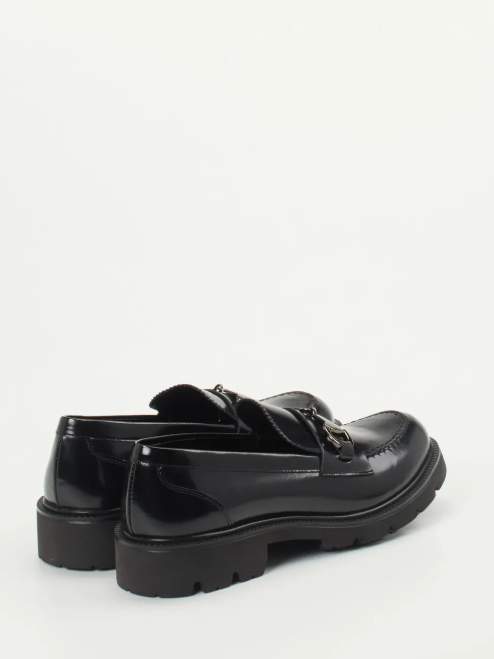 Konstantin Starke – Loafer aus Hochglanzleder schwarz