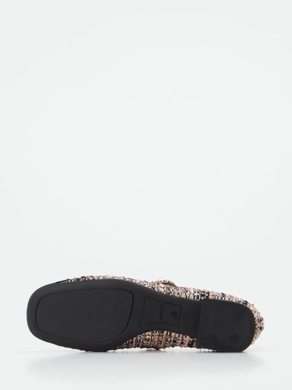 Konstantin Starke – Mary Janes aus Bouclé mit Lackdetail