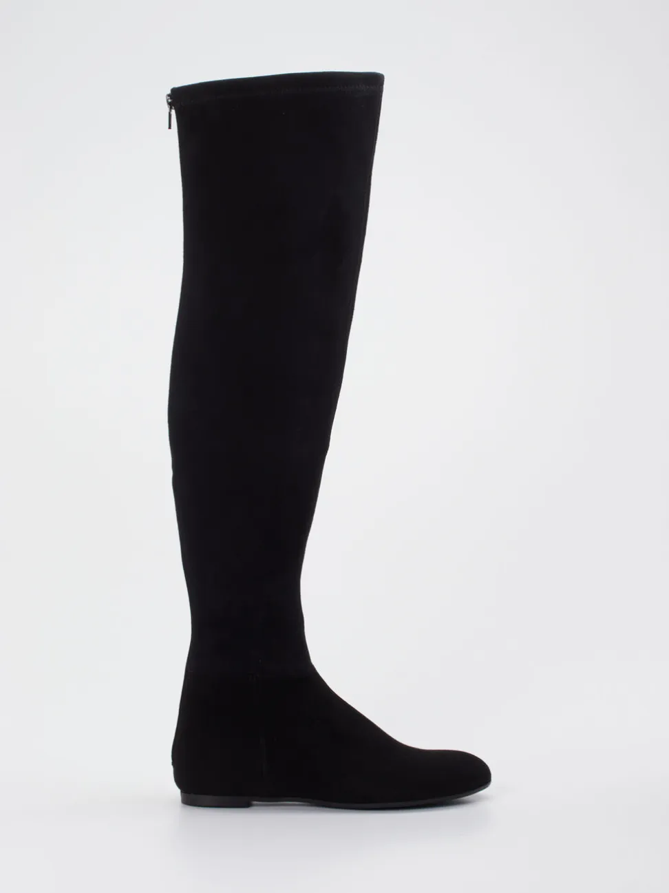 Konstantin Starke – Overknees aus Stretch-Veloursleder Schwarz
