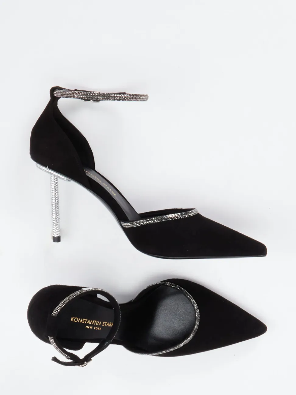Konstantin Starke – Pumps aus Veloursleder schwarz