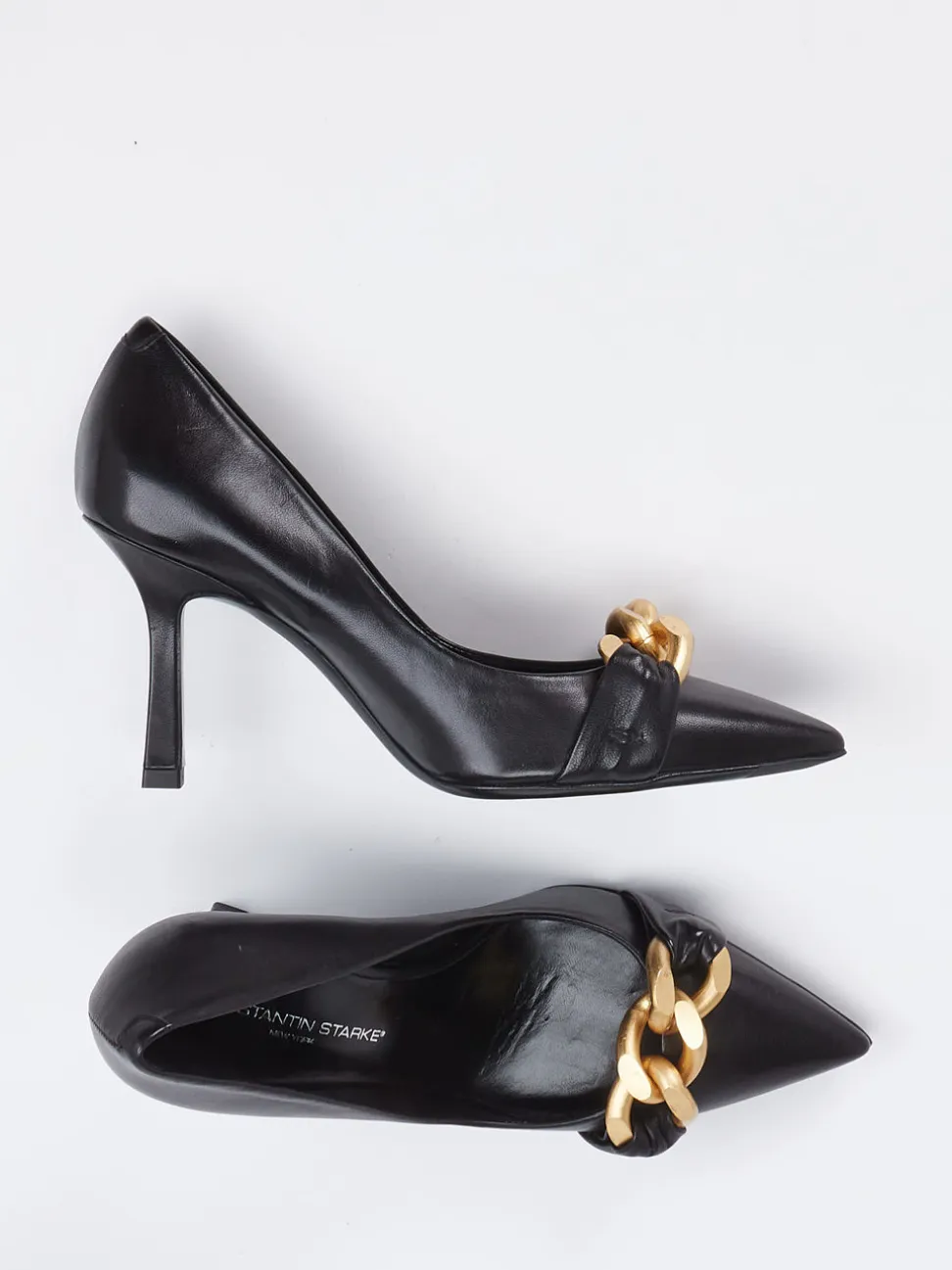 Konstantin Starke – Pumps aus Lammleder in Schwarz
