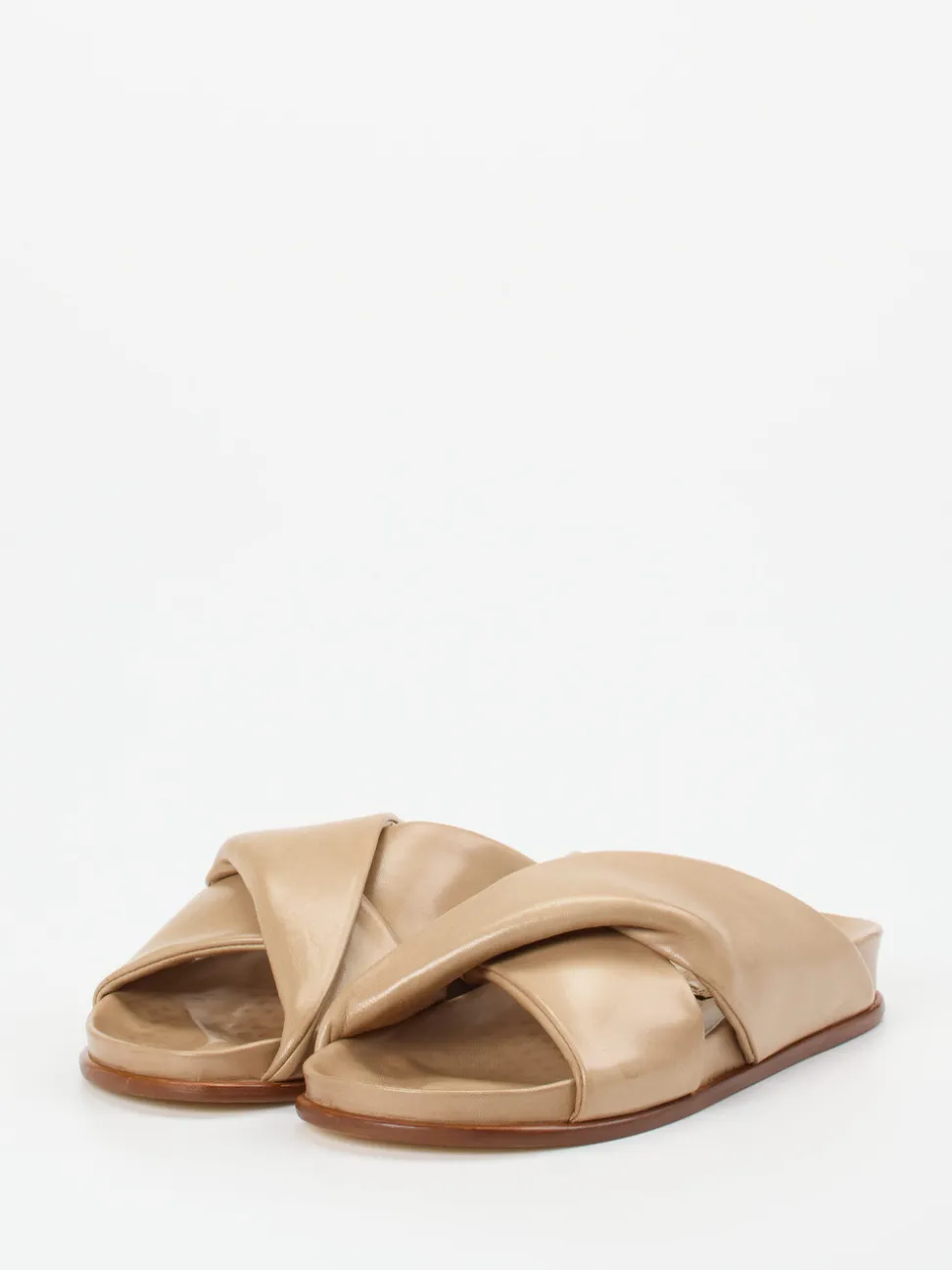 Konstantin Starke – Slides aus Lammleder in Beige