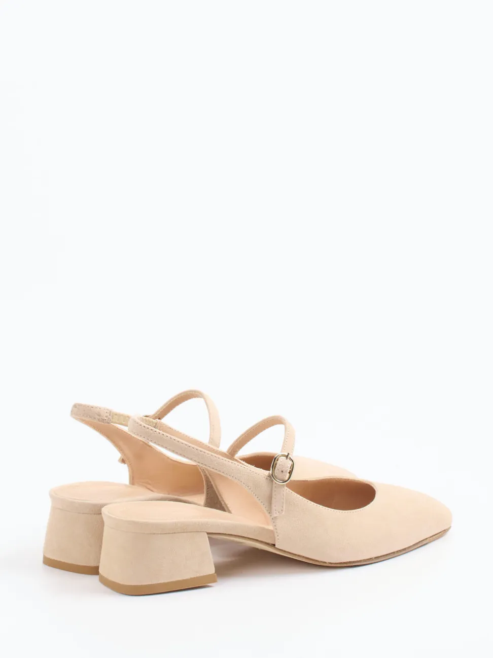 Konstantin Starke – Slingback-Pumps aus Veloursleder beige