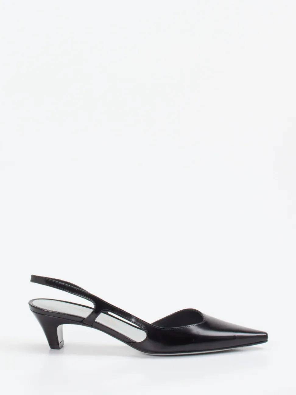 Konstantin Starke – Slingback-Pumps aus Hochglanzleder schwarz