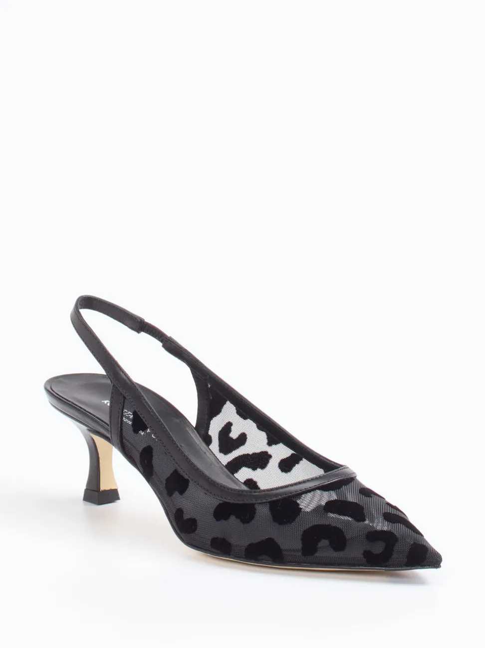 Konstantin Starke – Slingback-Pumps aus Netzspitze Schwarz