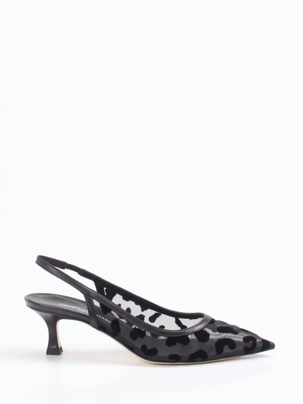 Konstantin Starke – Slingback-Pumps aus Netzspitze Schwarz