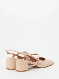 Konstantin Starke – Slingback-Pumps aus Lackleder beige