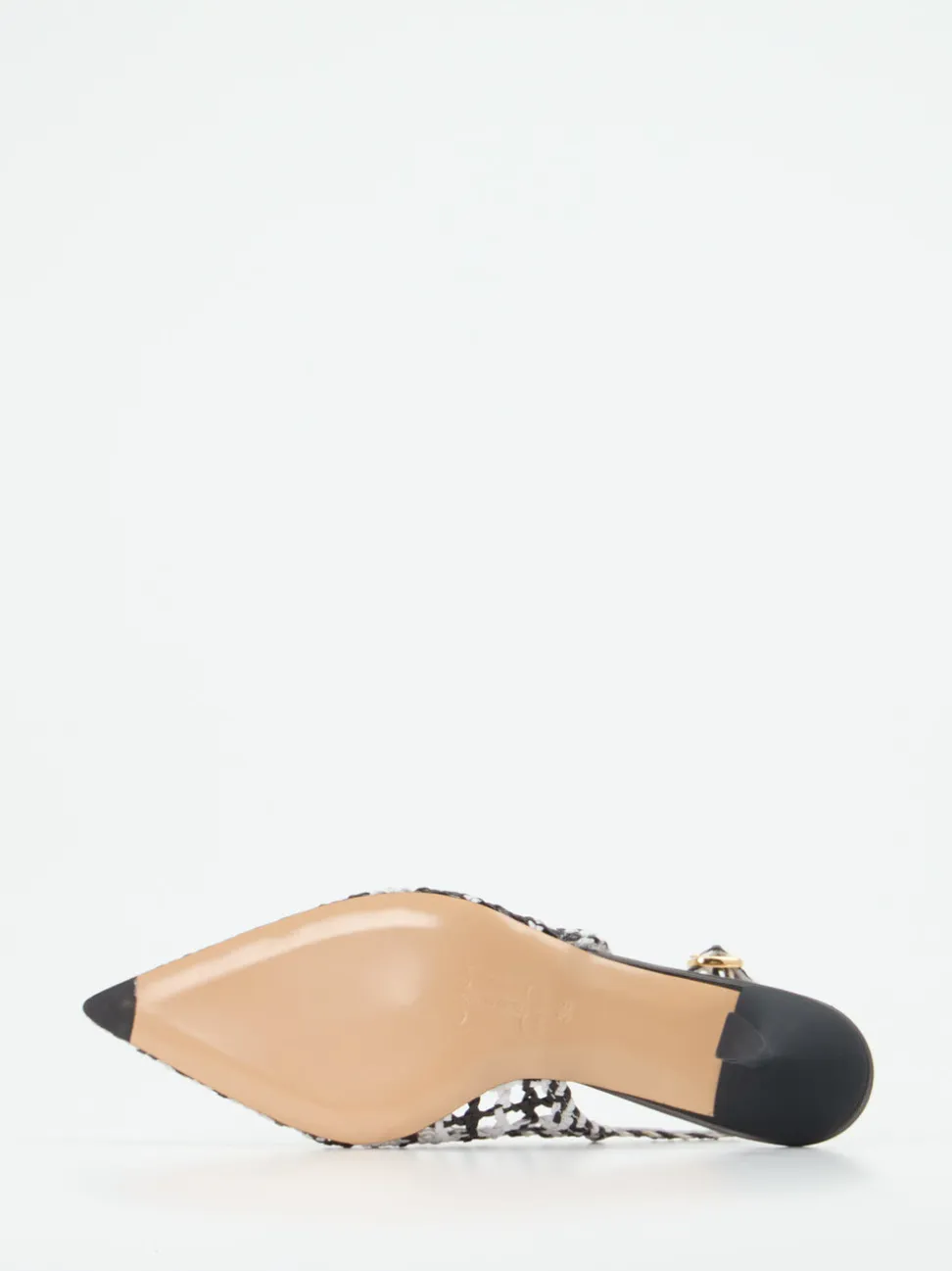 Konstantin Starke – Slingback-Pumps aus Flechtleder Schwarz