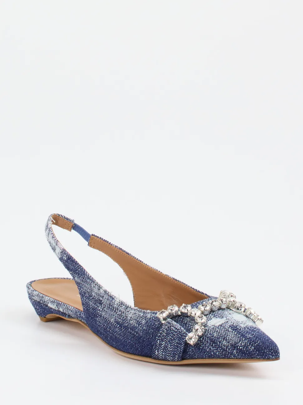 Konstantin Starke – Slingballerinas aus Denimtextil