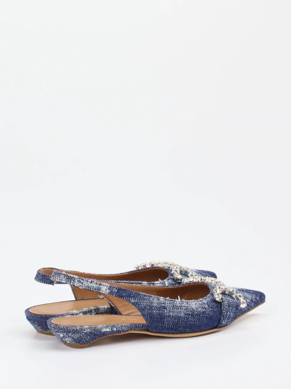 Konstantin Starke – Slingballerinas aus Denimtextil