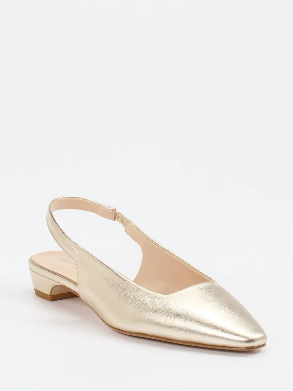 Konstantin Starke – Slingpumps aus Lammleder Gold