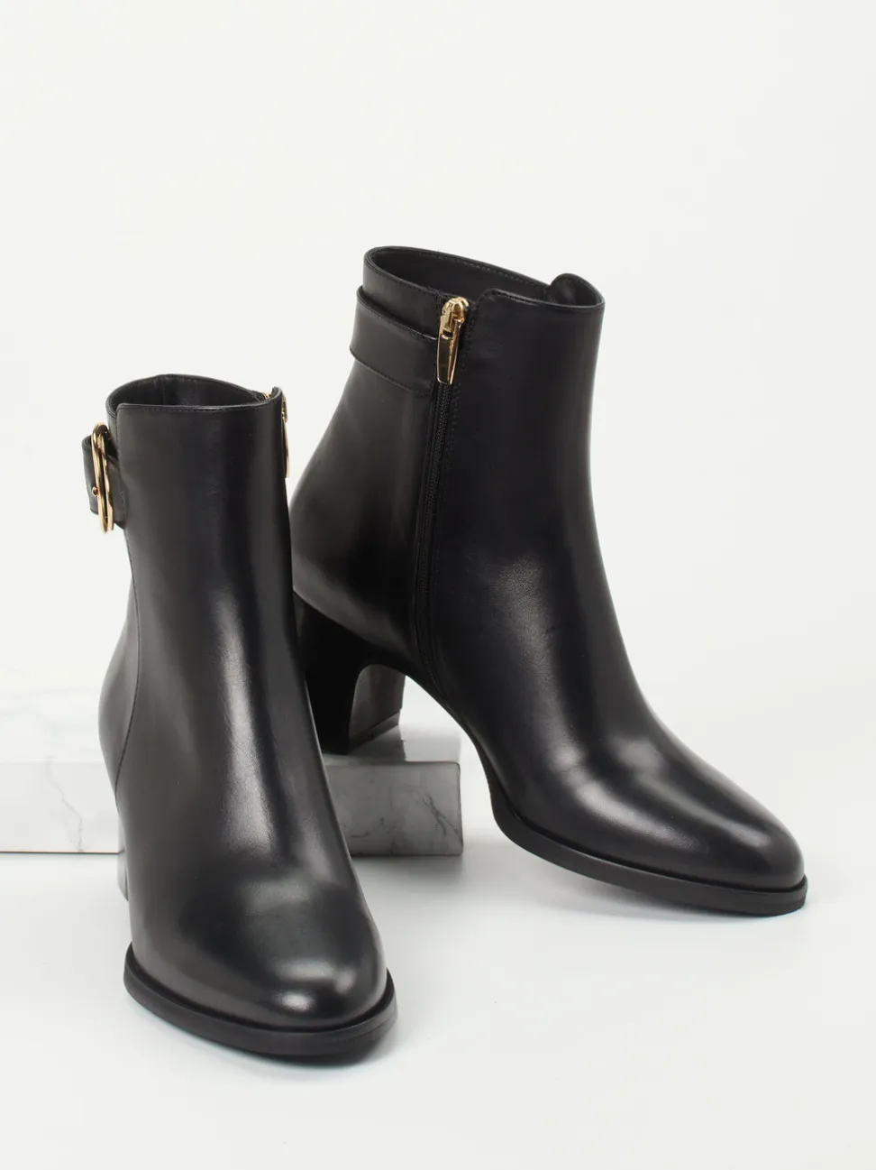 Konstantin Starke – Stiefeletten aus Kalbleder Schwarz
