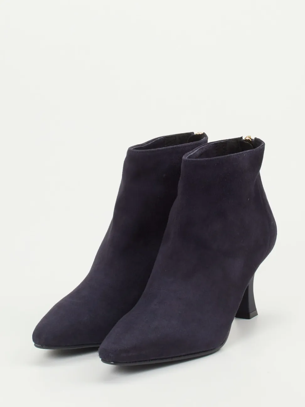 Konstantin Starke – Stiefelette aus Veloursleder blau