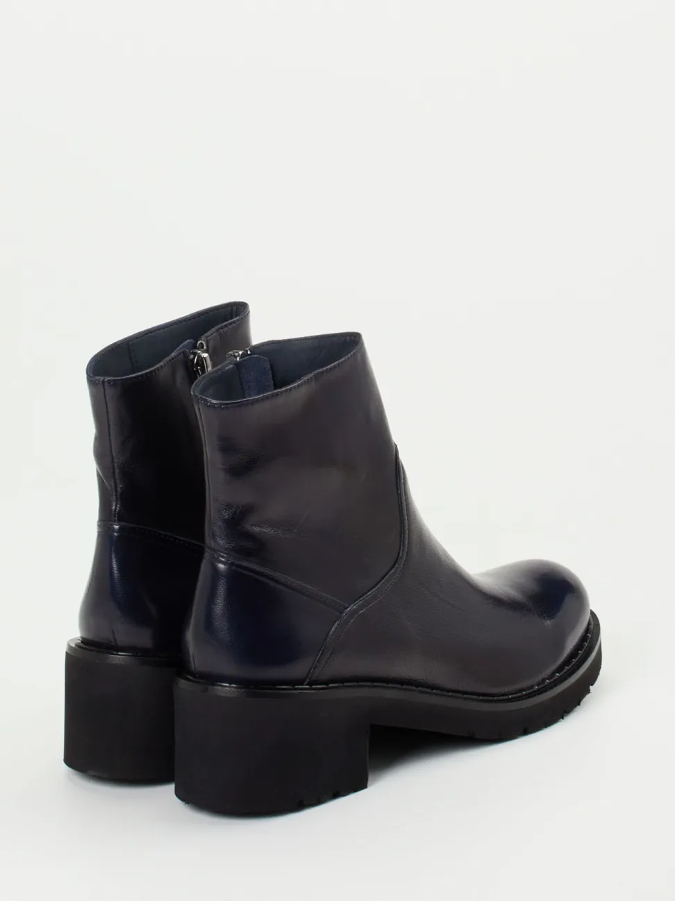 Konstantin Starke – Stiefelette aus Lammleder Tintenblau