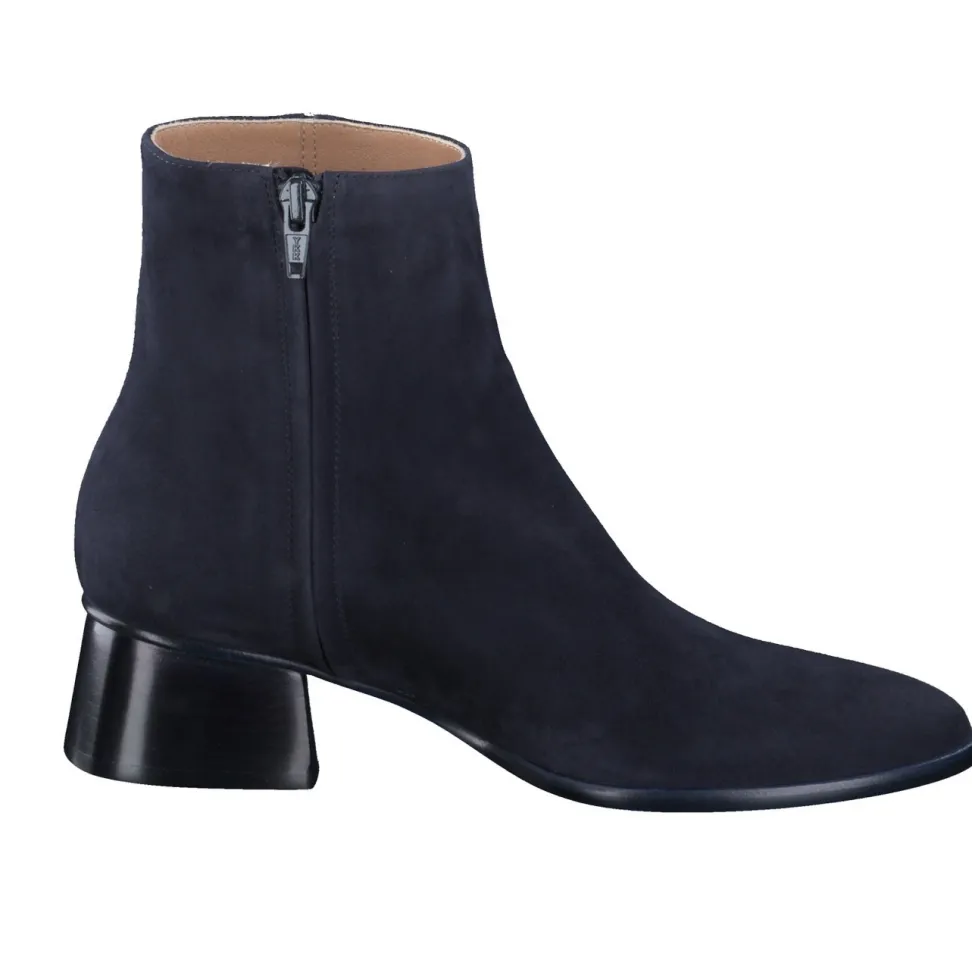 Konstantin Starke – Stiefeletten aus Veloursleder blau
