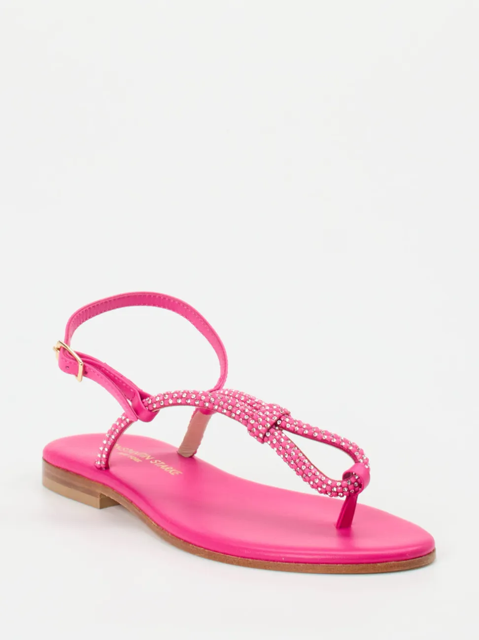 Konstantin Starke – Zehentrenner-Sandale aus Leder pink