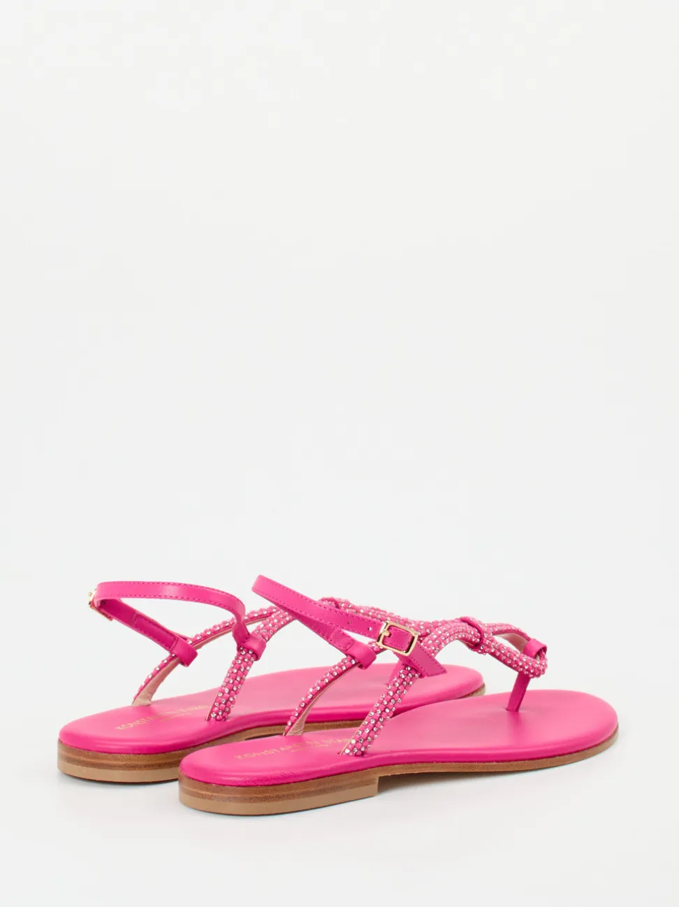 Konstantin Starke – Zehentrenner-Sandale aus Leder pink