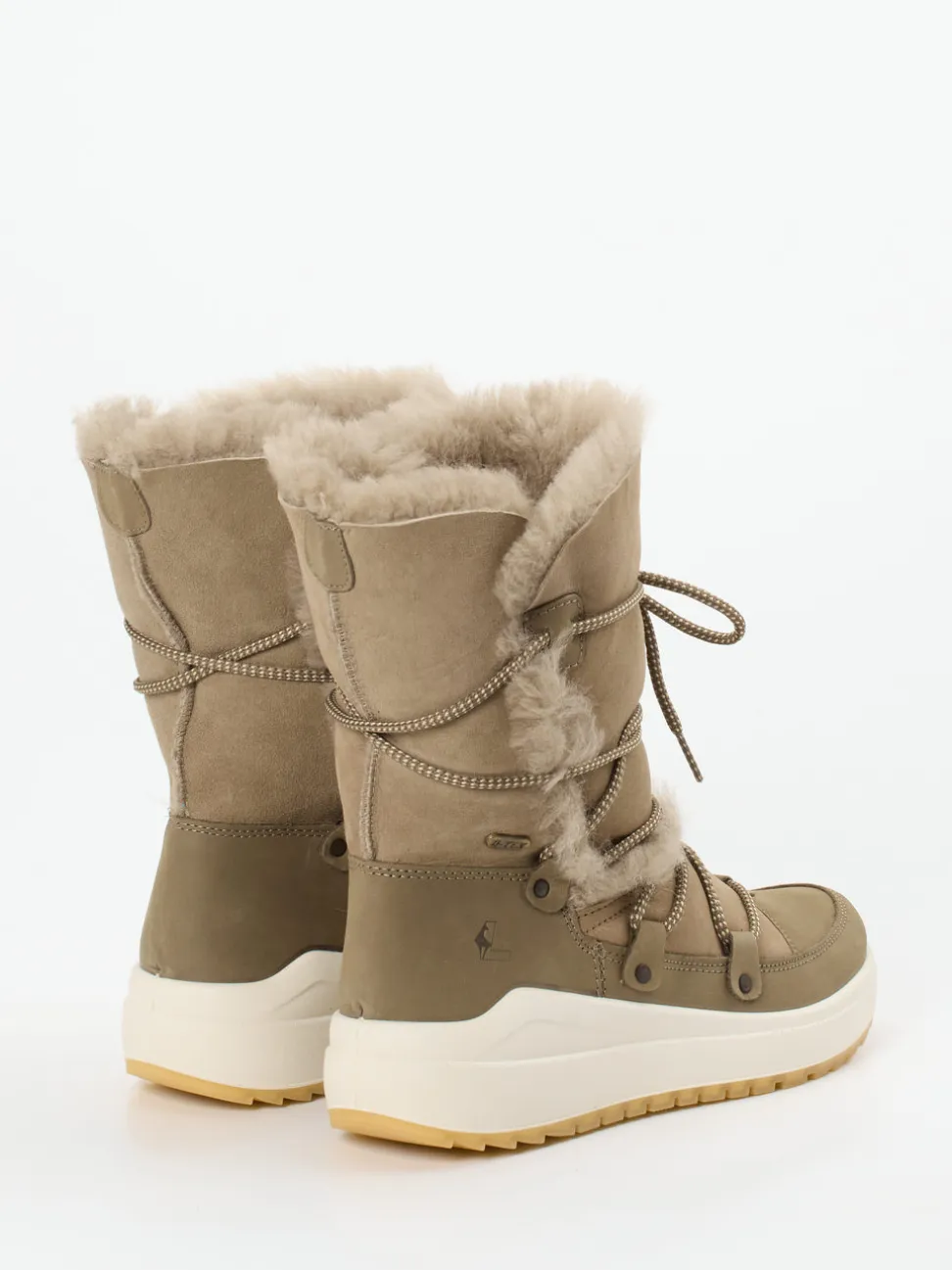 Lackner – Winterboots aus Veloursleder sandfarben