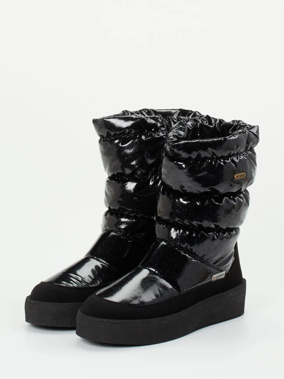 Lackner – Winterstiefel aus Nylon schwarz glänzend