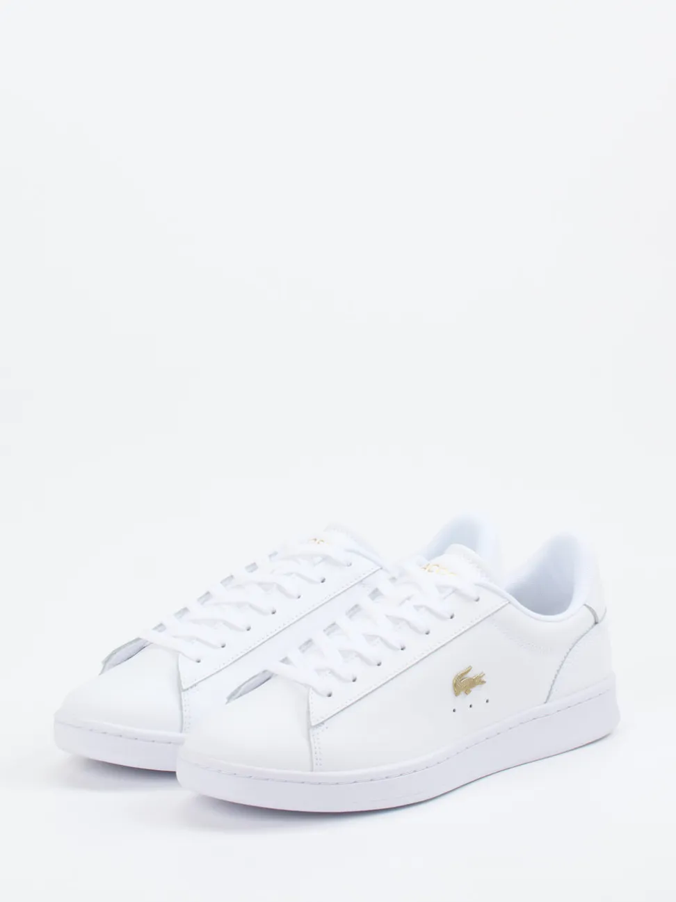 Lacoste – Low-Top Sneaker aus Glattleder weiß